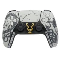 دسته بی سیم اورجینال SONY PlayStation 5 DualSense Costume Edition طرح God of war logo خاکستری