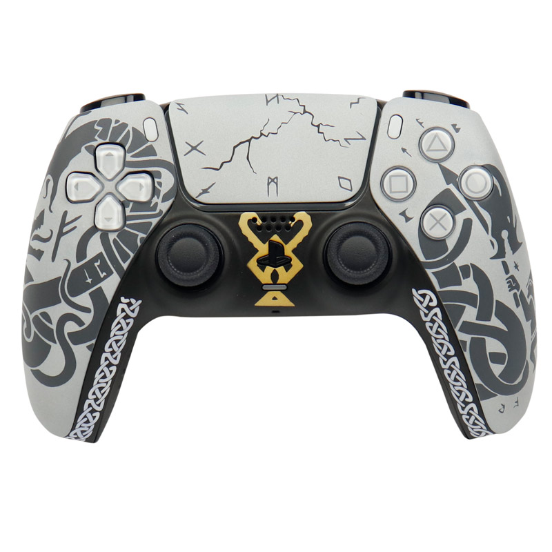 دسته بی سیم اورجینال SONY PlayStation 5 DualSense Costume Edition طرح God of war logo خاکستری