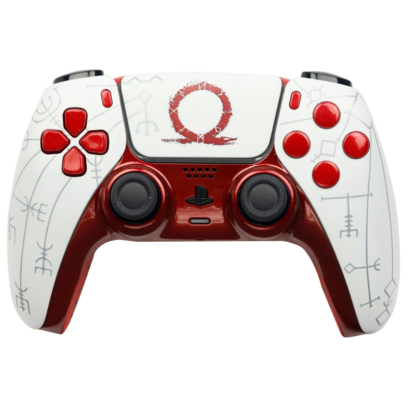 دسته بی سیم اورجینال SONY PlayStation 5 DualSense Costume Edition طرح God of war red logo