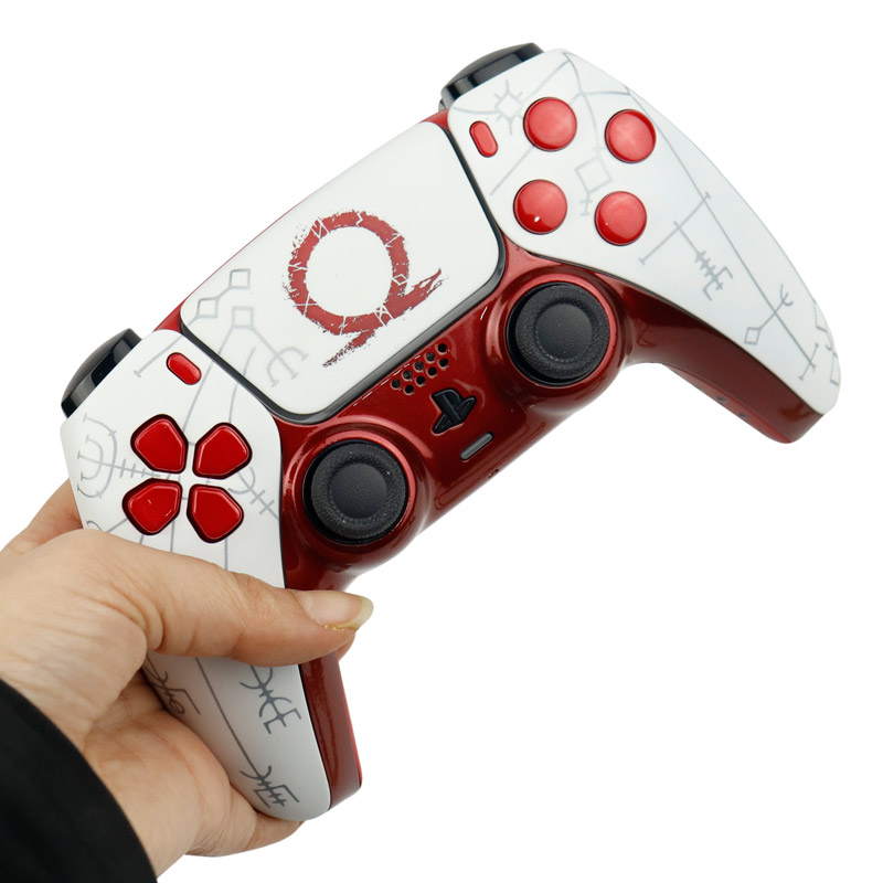 دسته بی سیم اورجینال SONY PlayStation 5 DualSense Costume Edition طرح God of war red logo