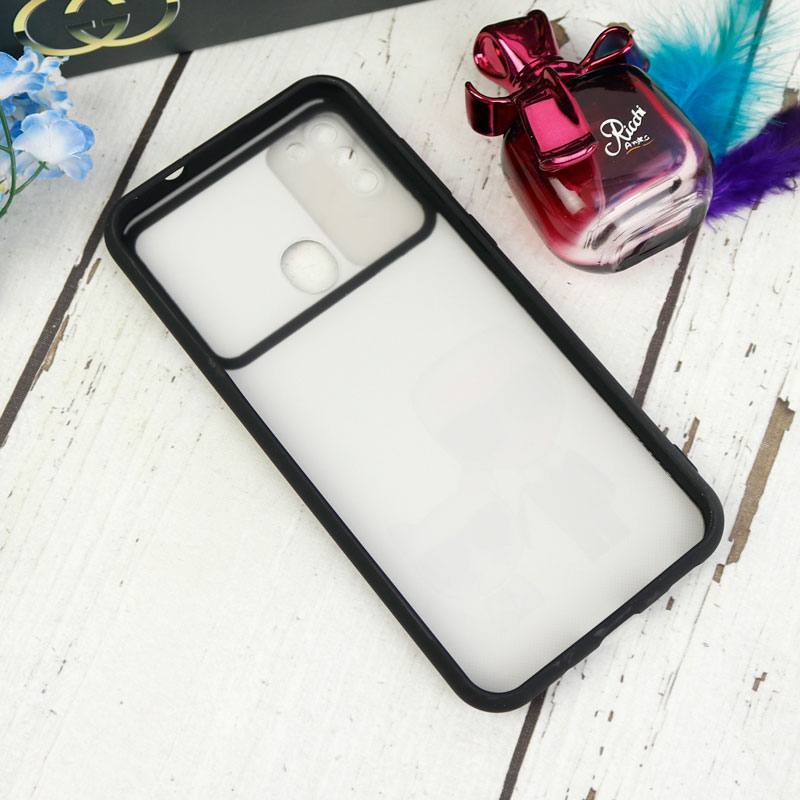 قاب طرحدار محافظ لنزدار کشویی + پاپ سوکت طرح Boss Cat سامسونگ A11 سری C