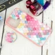 قاب طرحدار محافظ لنزدار کشویی + پاپ سوکت طرح رنگارنگ سامسونگ A21s سری C