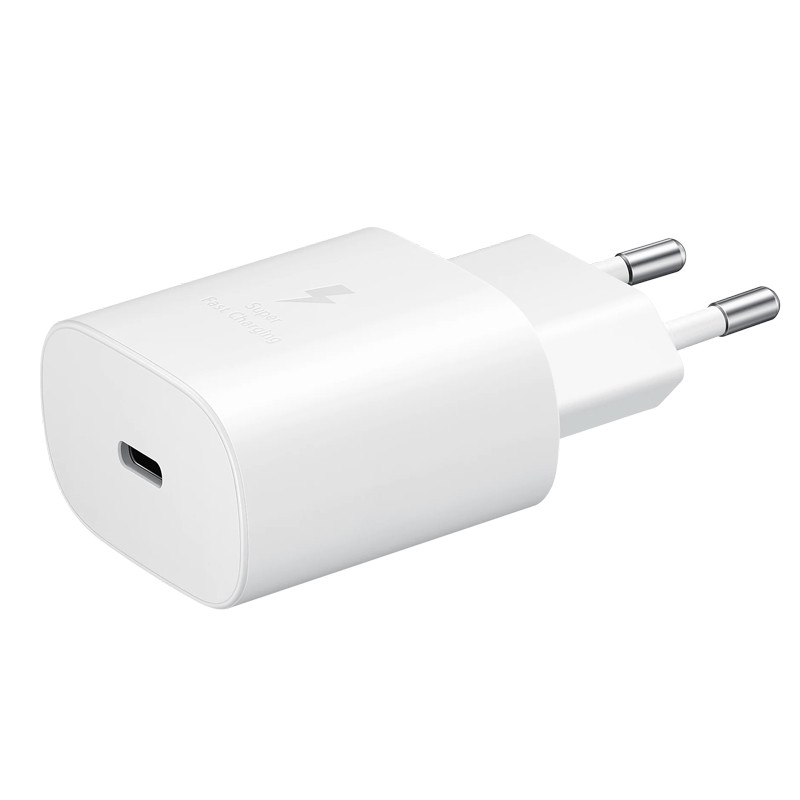 شارژر دیواری فست شارژ اورجینال Samsung EP-TA800XBEG PD 25W Type-C + کابل Type-C
