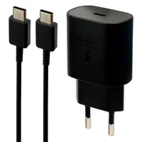 شارژر دیواری فست شارژ اورجینال Samsung EP-TA800XBEG PD 25W Type-C + کابل Type-C