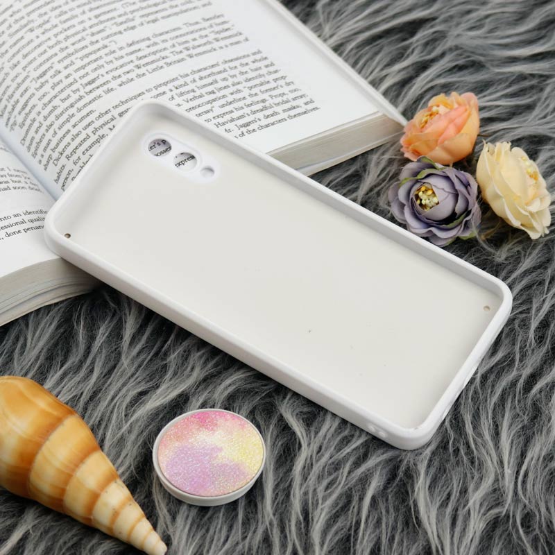 قاب چرمی هولوگرامی پاپ سوکت دار Samsung Galaxy A02 سفید