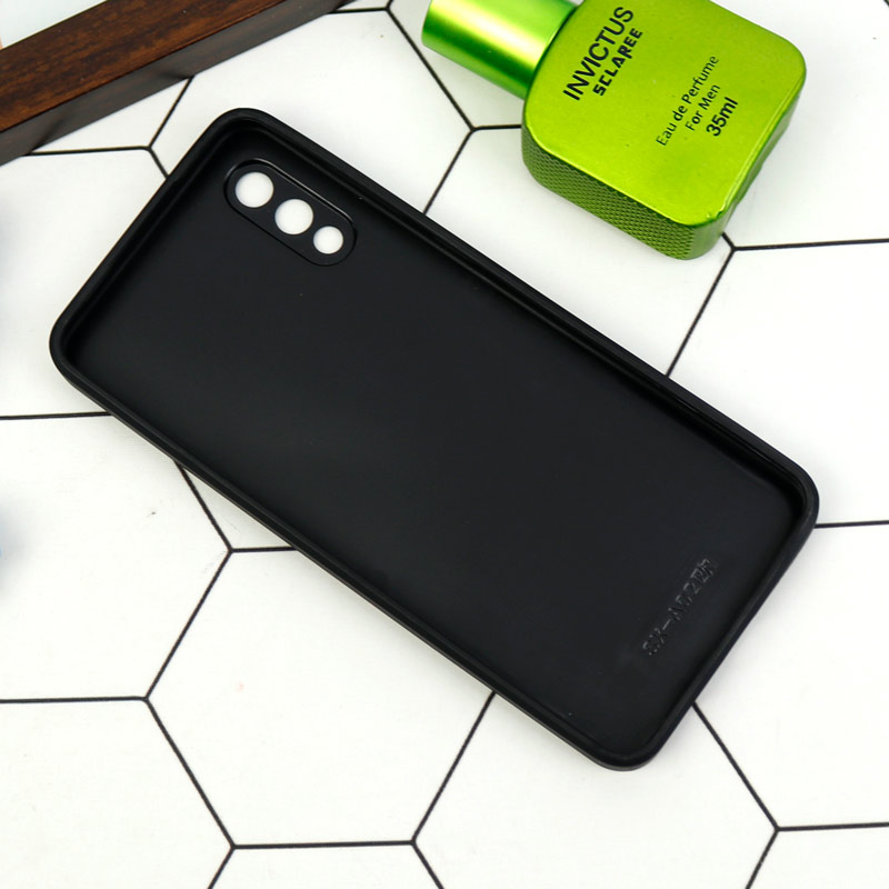 قاب طرحدار پشت گلسی محافظ لنزدار Samsung Galaxy A02