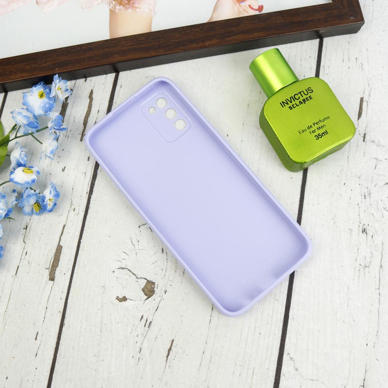 قاب طرحدار پشت گلسی محافظ لنزدار Samsung Galaxy A02s