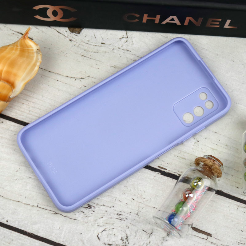 قاب طرحدار پشت گلسی محافظ لنزدار Samsung Galaxy A03s