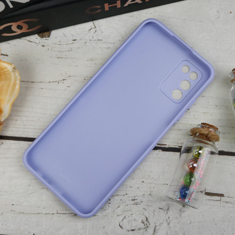 قاب طرحدار پشت گلسی محافظ لنزدار Samsung Galaxy A03s