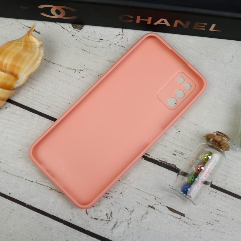 قاب طرحدار پشت گلسی محافظ لنزدار Samsung Galaxy A03s