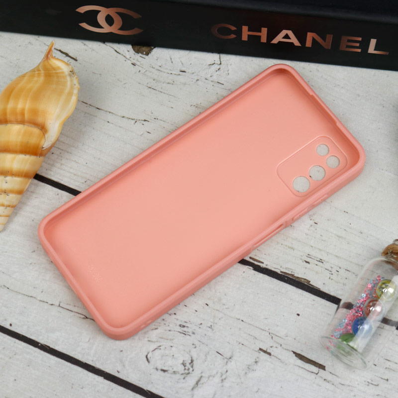 قاب طرحدار پشت گلسی محافظ لنزدار Samsung Galaxy A03s