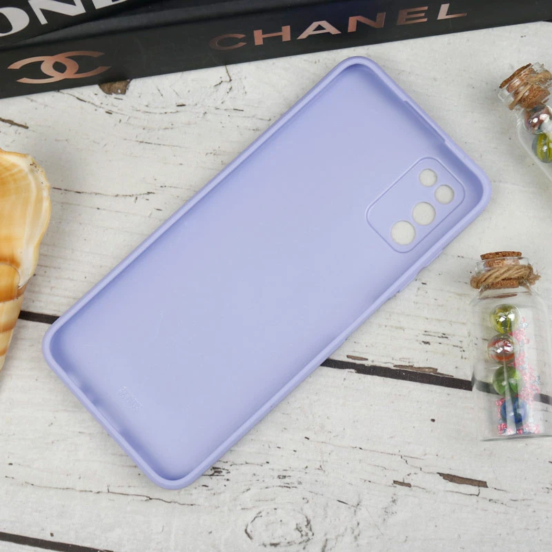 قاب طرحدار پشت گلسی محافظ لنزدار Samsung Galaxy A03s