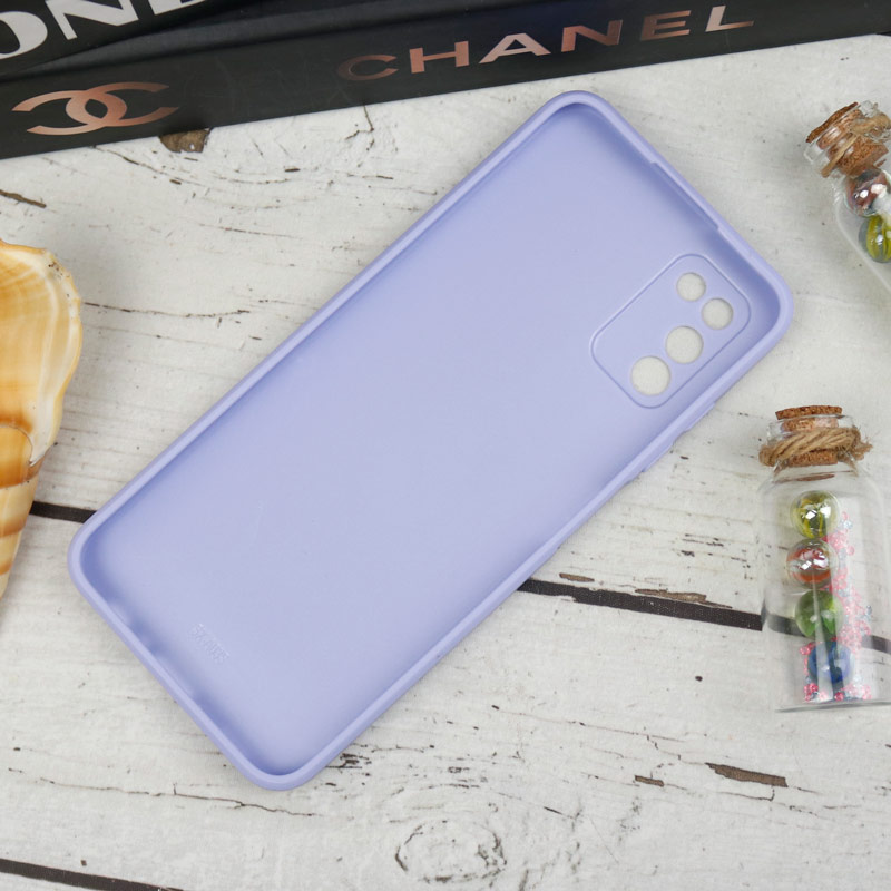 قاب طرحدار پشت گلسی محافظ لنزدار Samsung Galaxy A03s