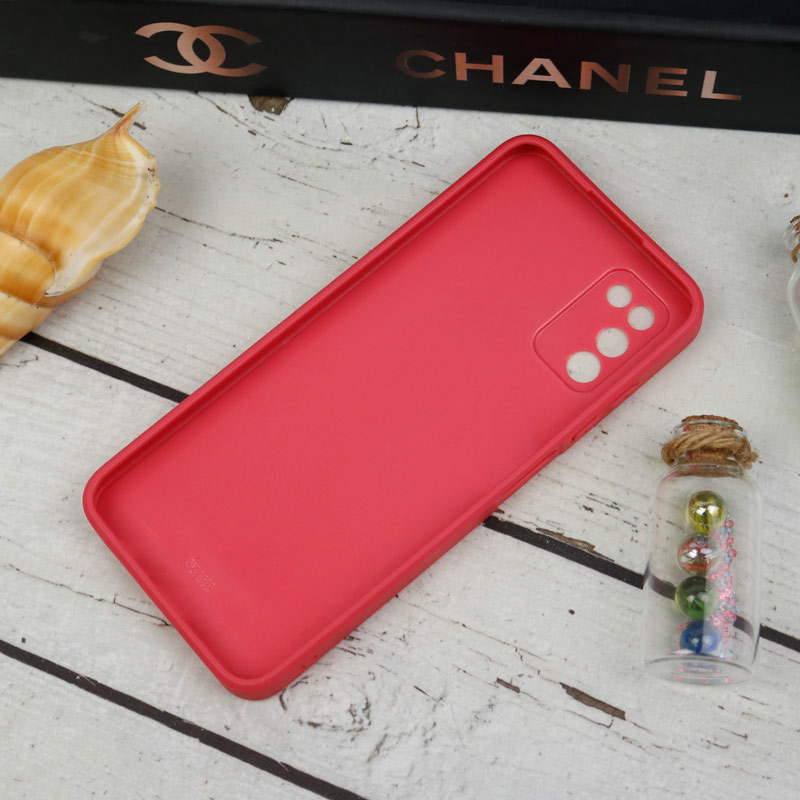 قاب طرحدار پشت گلسی محافظ لنزدار Samsung Galaxy A03s