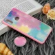 قاب چرمی هولوگرامی پاپ سوکت دار Samsung Galaxy A10s صورتی