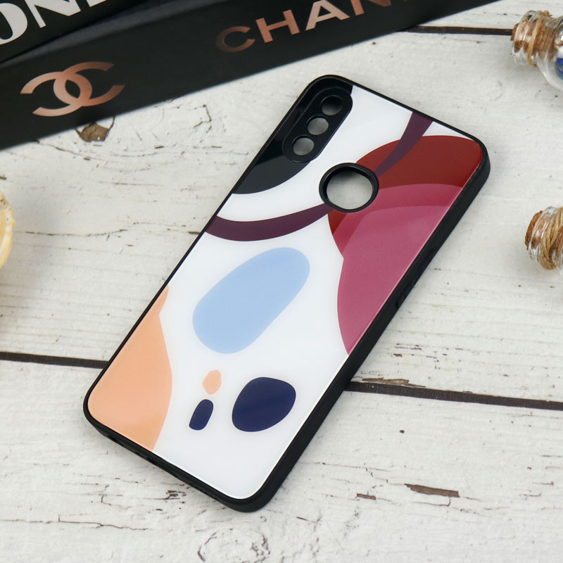 قاب طرحدار پشت گلسی محافظ لنزدار Samsung Galaxy A10s