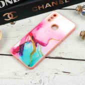 قاب طرحدار پشت گلسی محافظ لنزدار Samsung Galaxy A10s