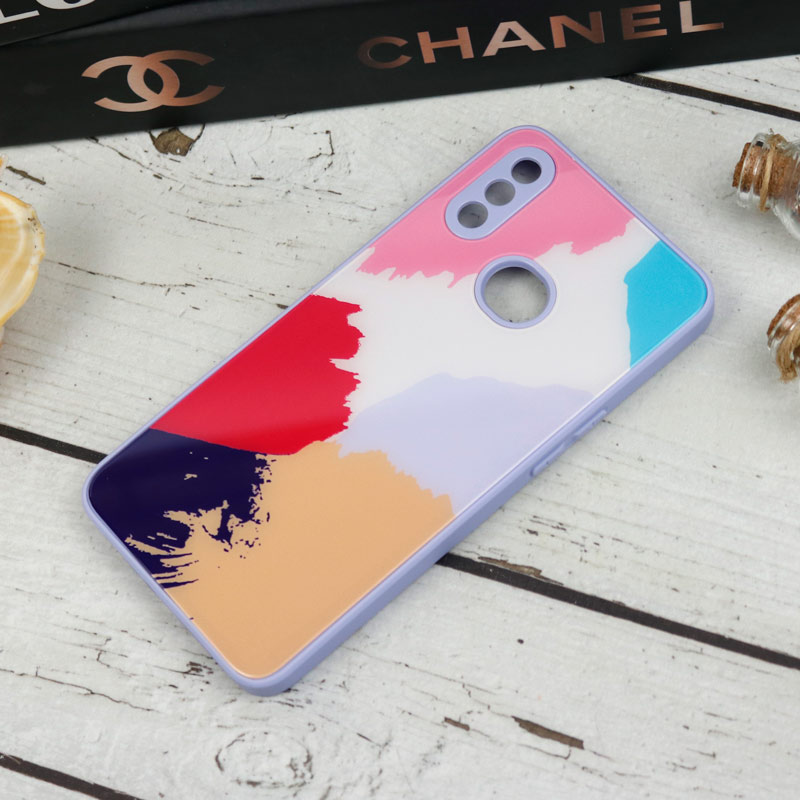 قاب طرحدار پشت گلسی محافظ لنزدار Samsung Galaxy A10s