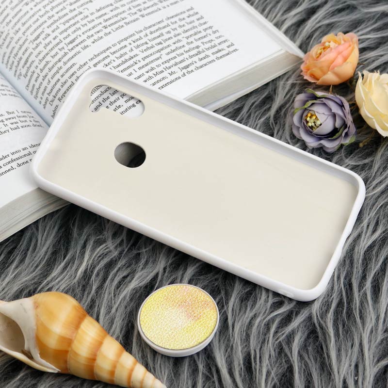 قاب چرمی هولوگرامی پاپ سوکت دار Samsung Galaxy A11 سفید