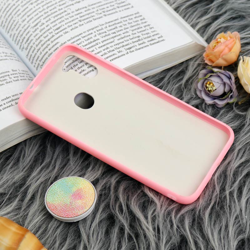 قاب چرمی هولوگرامی پاپ سوکت دار Samsung Galaxy A11 صورتی