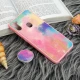 قاب چرمی هولوگرامی پاپ سوکت دار Samsung Galaxy A11 صورتی