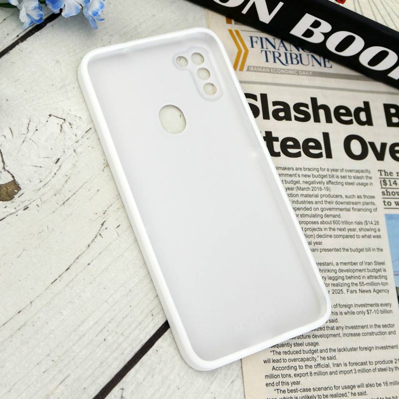 قاب طرحدار پشت گلسی محافظ لنزدار Samsung Galaxy A11