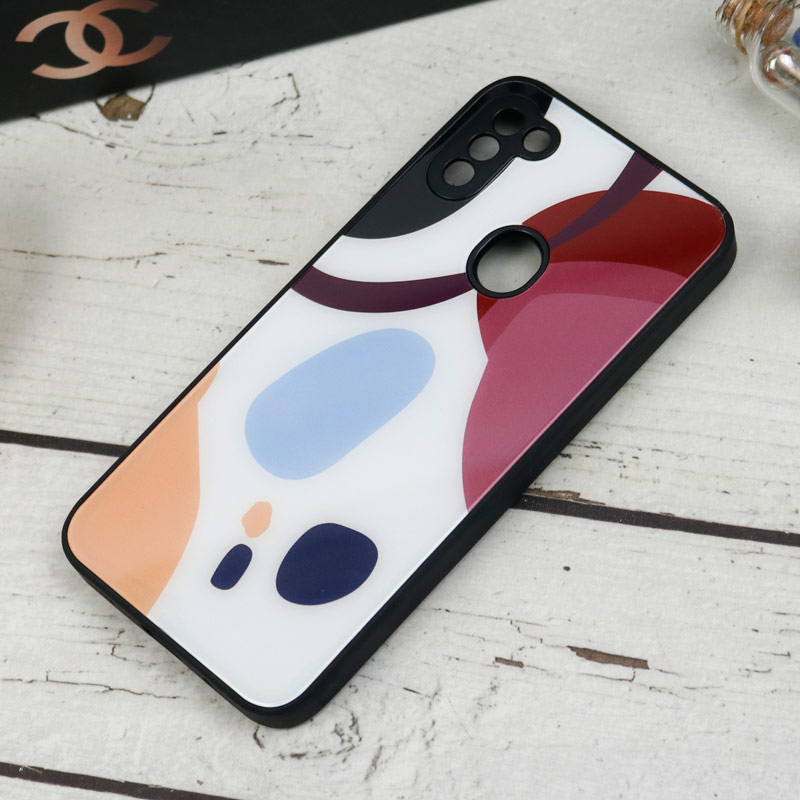 قاب طرحدار پشت گلسی محافظ لنزدار Samsung Galaxy A11