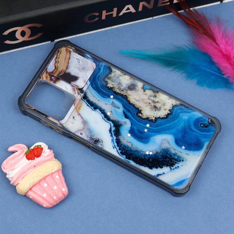 قاب طرحدار محافظ لنزدار کشویی ایربگ دار Samsung Galaxy A12