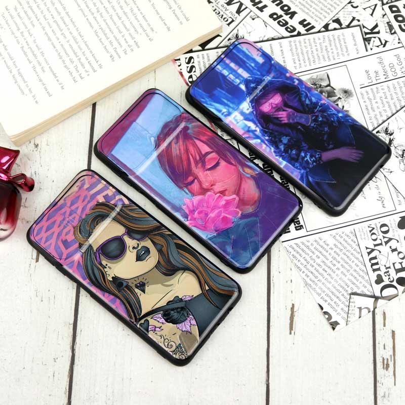 قاب طرحدار محافظ لنزدار کشویی طرح دخترانه Samsung Galaxy A12 سری B