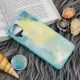 قاب چرمی هولوگرامی پاپ سوکت دار Samsung Galaxy A12 سبز آبی