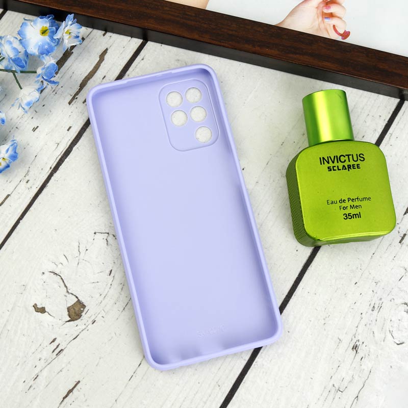 قاب طرحدار پشت گلسی محافظ لنزدار Samsung Galaxy A22 4G