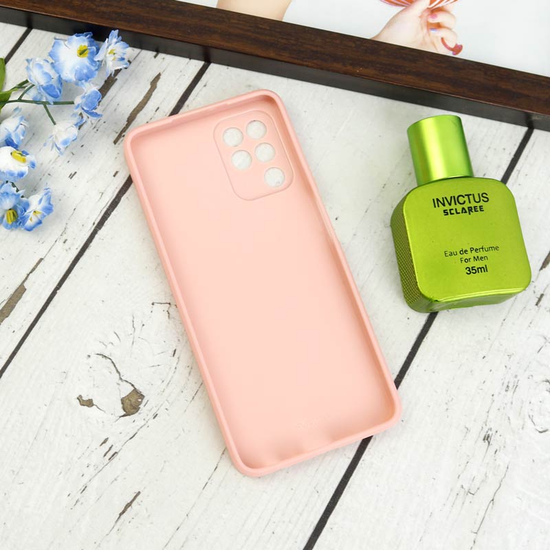 قاب طرحدار پشت گلسی محافظ لنزدار Samsung Galaxy A22 4G