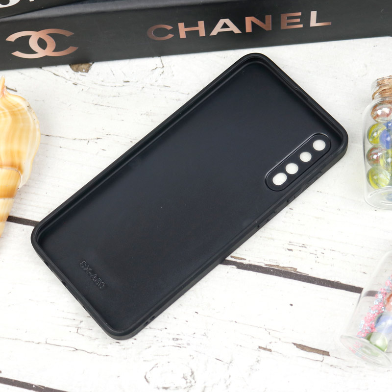 قاب طرحدار پشت گلسی محافظ لنزدار Samsung Galaxy A30s