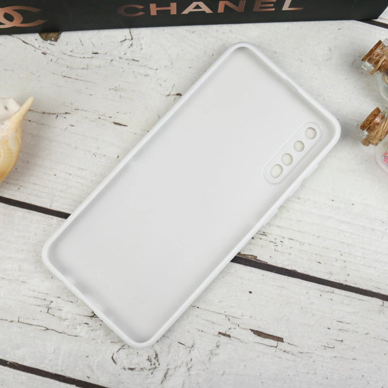قاب طرحدار پشت گلسی محافظ لنزدار Samsung Galaxy A30s