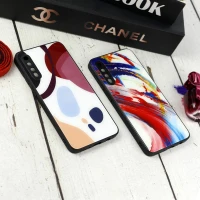 قاب طرحدار پشت گلسی محافظ لنزدار Samsung Galaxy A30s