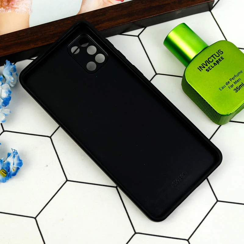 قاب طرحدار پشت گلسی محافظ لنزدار Samsung Galaxy A31