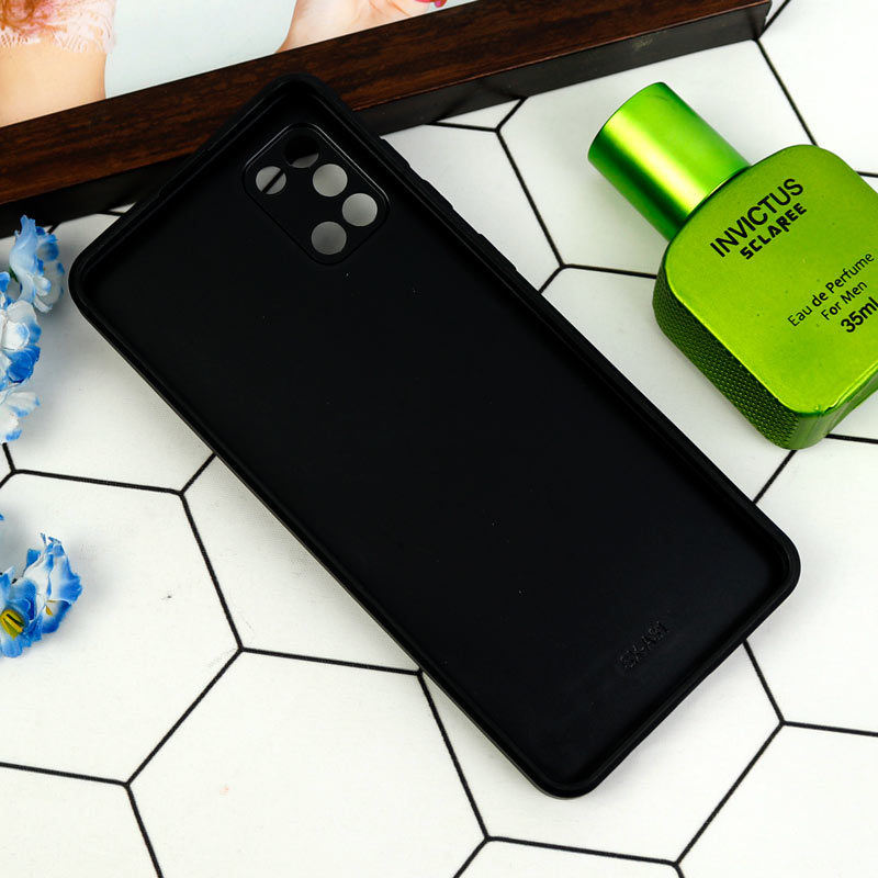 قاب طرحدار پشت گلسی محافظ لنزدار Samsung Galaxy A31