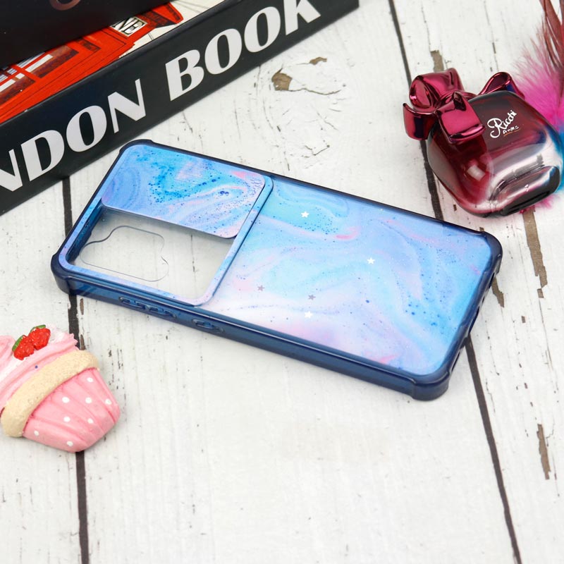 قاب طرحدار محافظ لنزدار کشویی ایربگ دار Samsung Galaxy A32 4G