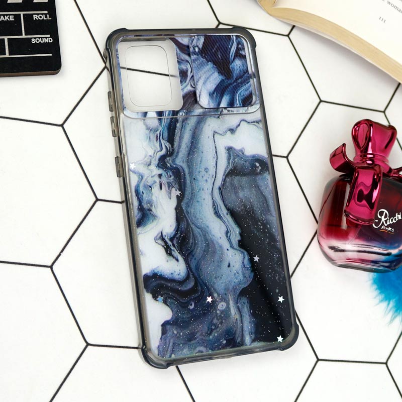 قاب طرحدار محافظ لنزدار کشویی ایربگ دار Samsung Galaxy A51