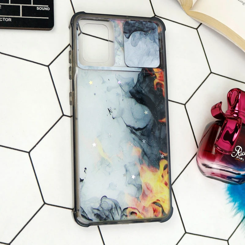 قاب طرحدار محافظ لنزدار کشویی ایربگ دار Samsung Galaxy A51