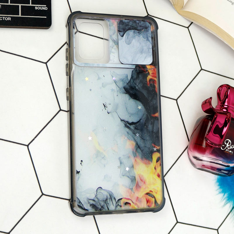 قاب طرحدار محافظ لنزدار کشویی ایربگ دار Samsung Galaxy A51