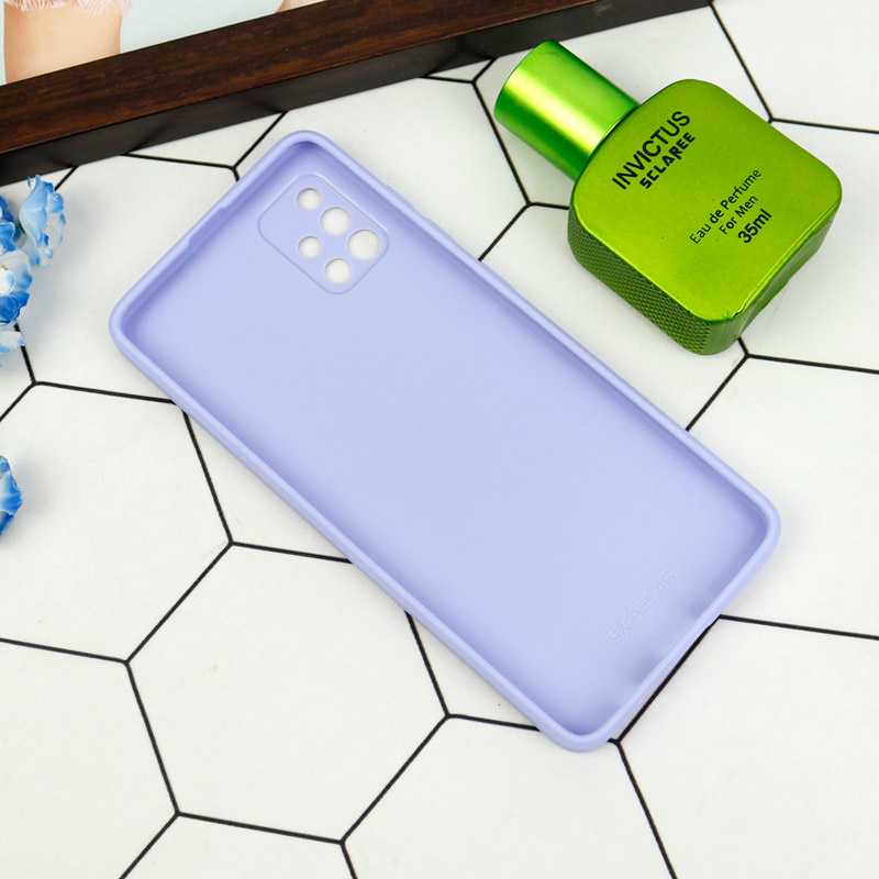 قاب طرحدار پشت گلسی محافظ لنزدار Samsung Galaxy A51
