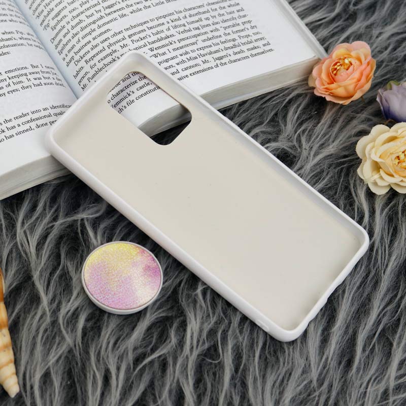 قاب چرمی هولوگرامی پاپ سوکت دار Samsung Galaxy A52 / A52s سفید