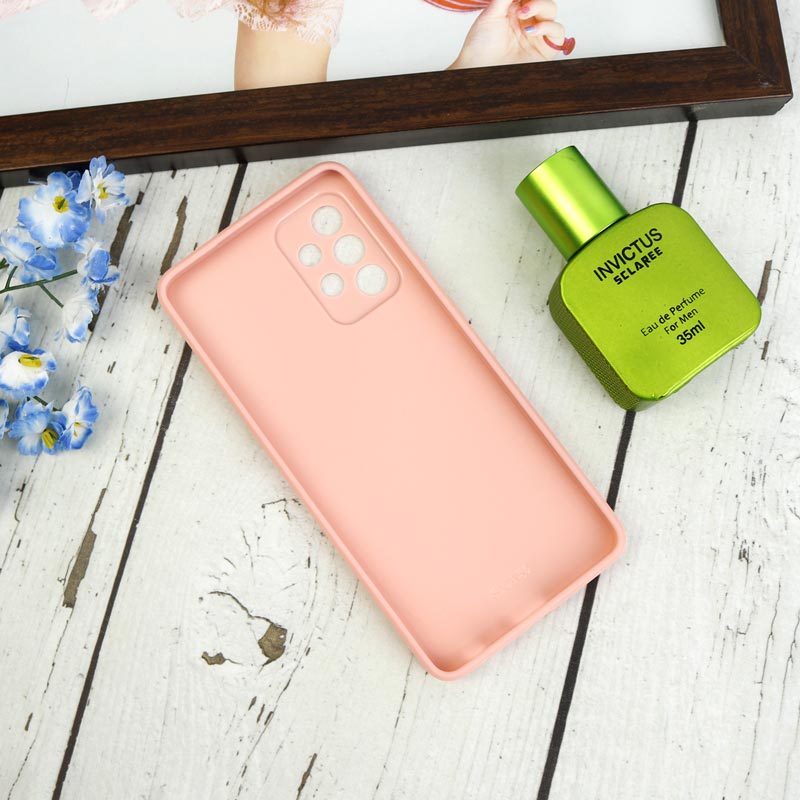 قاب طرحدار پشت گلسی محافظ لنزدار Samsung Galaxy A52 / A52s