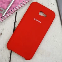 قاب طرح سیلیکونی Samsung Galaxy A7 2017 قرمز