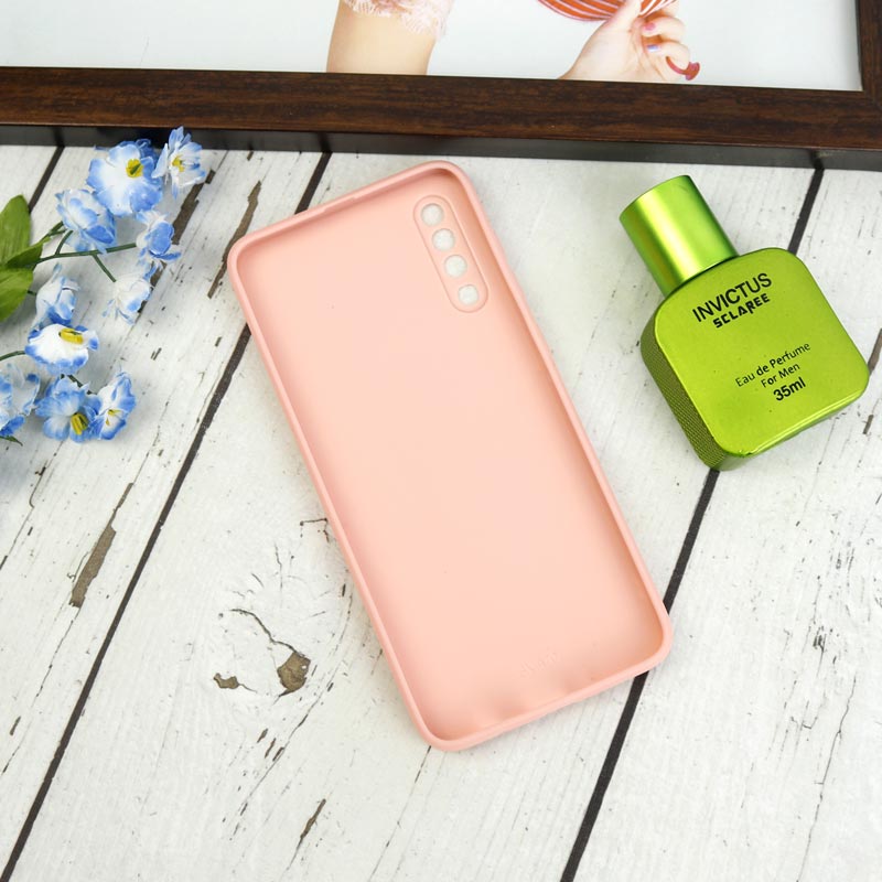 قاب طرحدار پشت گلسی محافظ لنزدار Samsung Galaxy A70