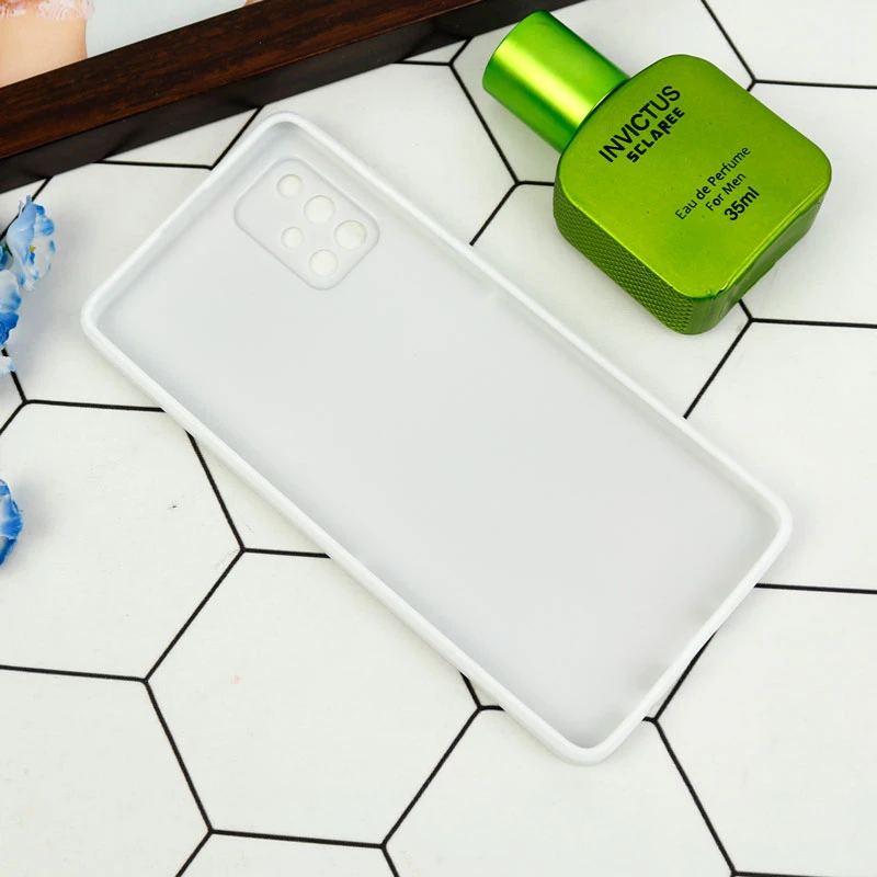 قاب طرحدار پشت گلسی محافظ لنزدار Samsung Galaxy A71