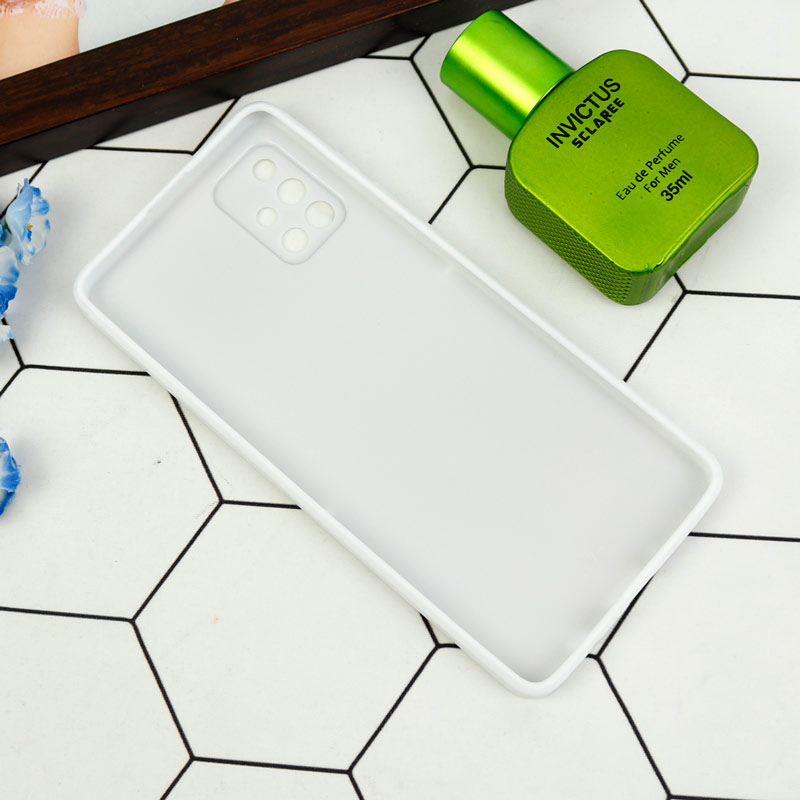 قاب طرحدار پشت گلسی محافظ لنزدار Samsung Galaxy A71