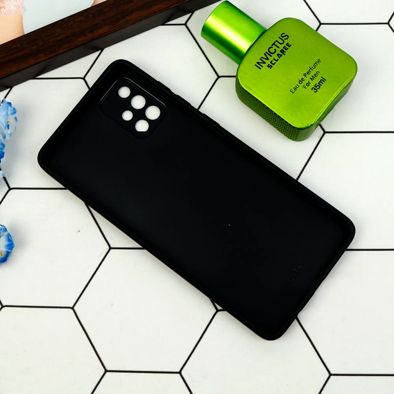 قاب طرحدار پشت گلسی محافظ لنزدار Samsung Galaxy A71