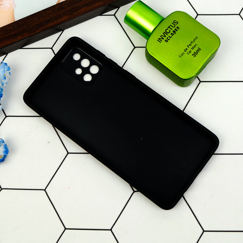 قاب طرحدار پشت گلسی محافظ لنزدار Samsung Galaxy A71
